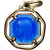 Francia, medalla, Notre Dame de Lourdes, Gilt Metal, EBC
