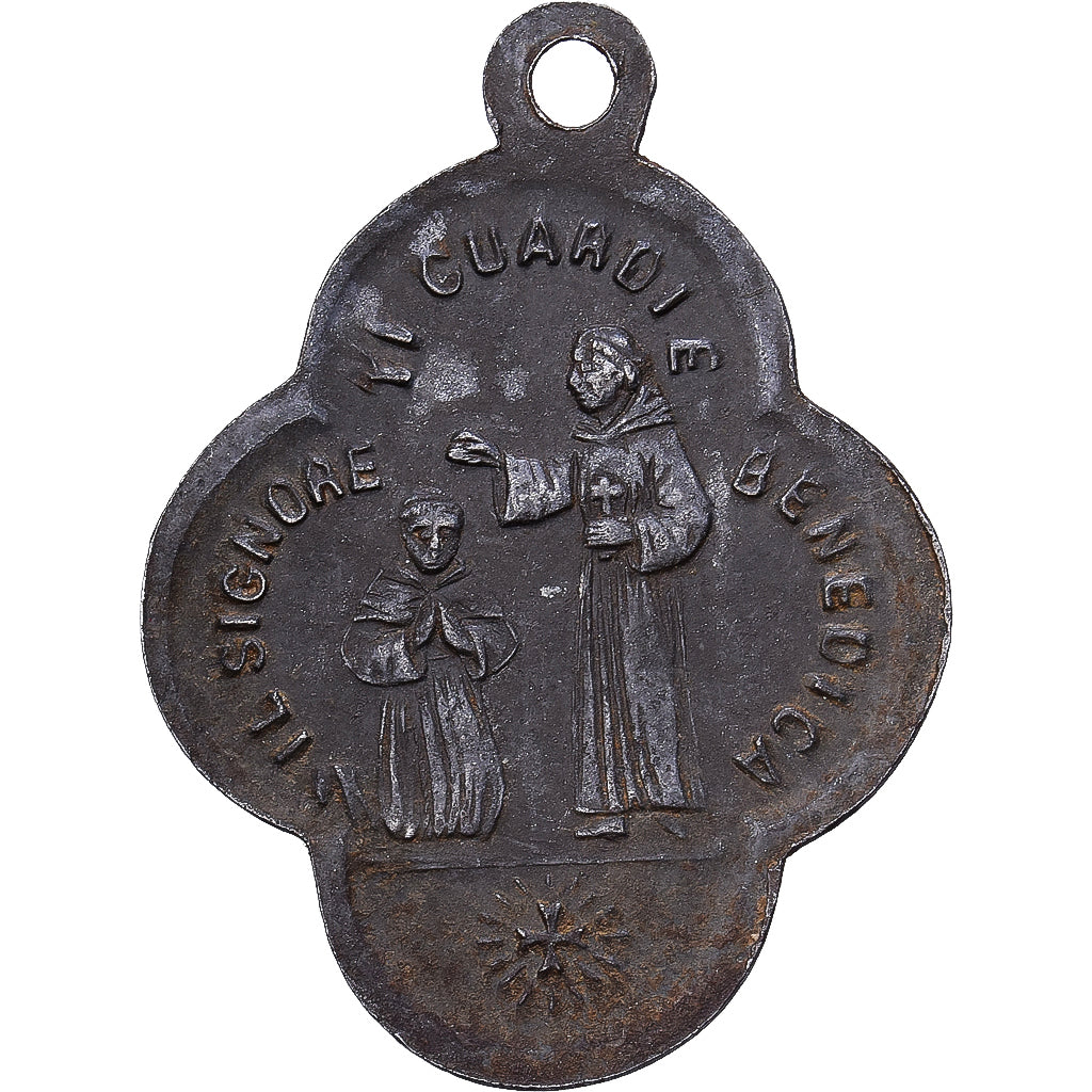 Italy, Medal, Saint Antoine de Padoue, Silvered Metal, EF(40-45)