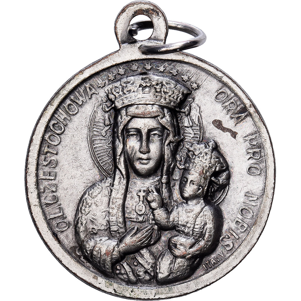 CIUDAD DEL VATICANO, medalla, Jean-Paul II, Madonna di Czestochowa, Bronce