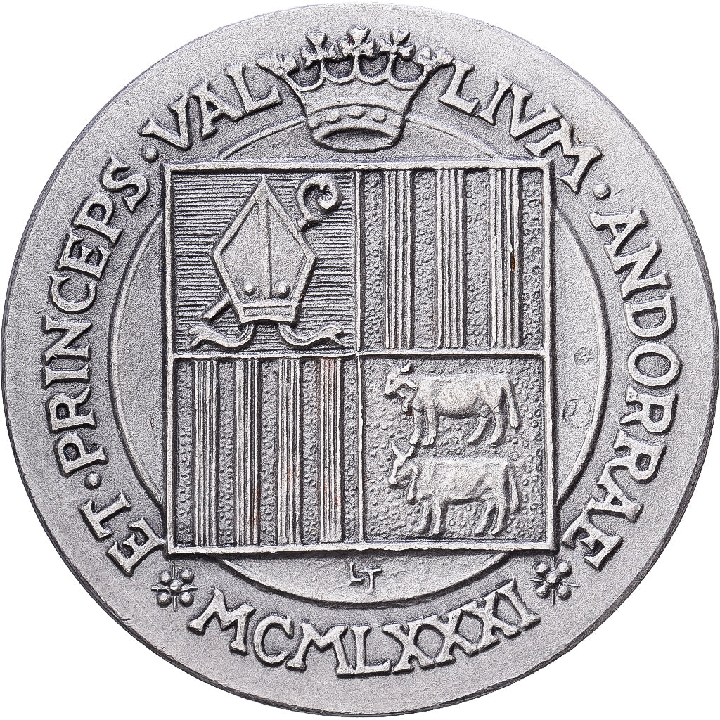 Andorra, Medal, Sant Ermengol, 1981, Silver, AU(55-58)