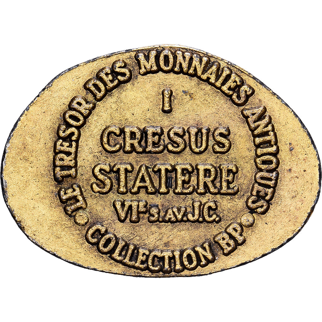 France, Token, Collection BP, Statère Cresus, Copper, AU(55-58)