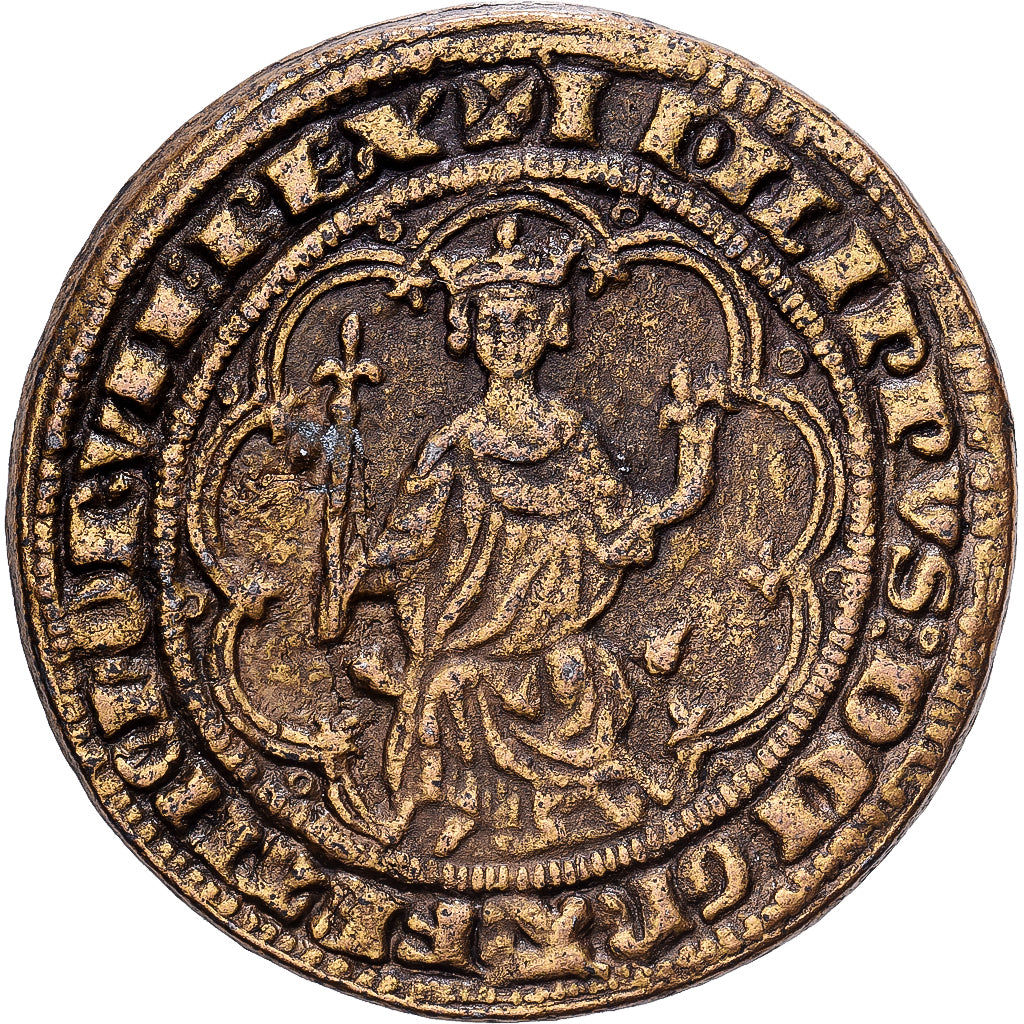France, Jeton, Collection BP, Masse d'Or Philippe le Bel, Cuivre, TTB+