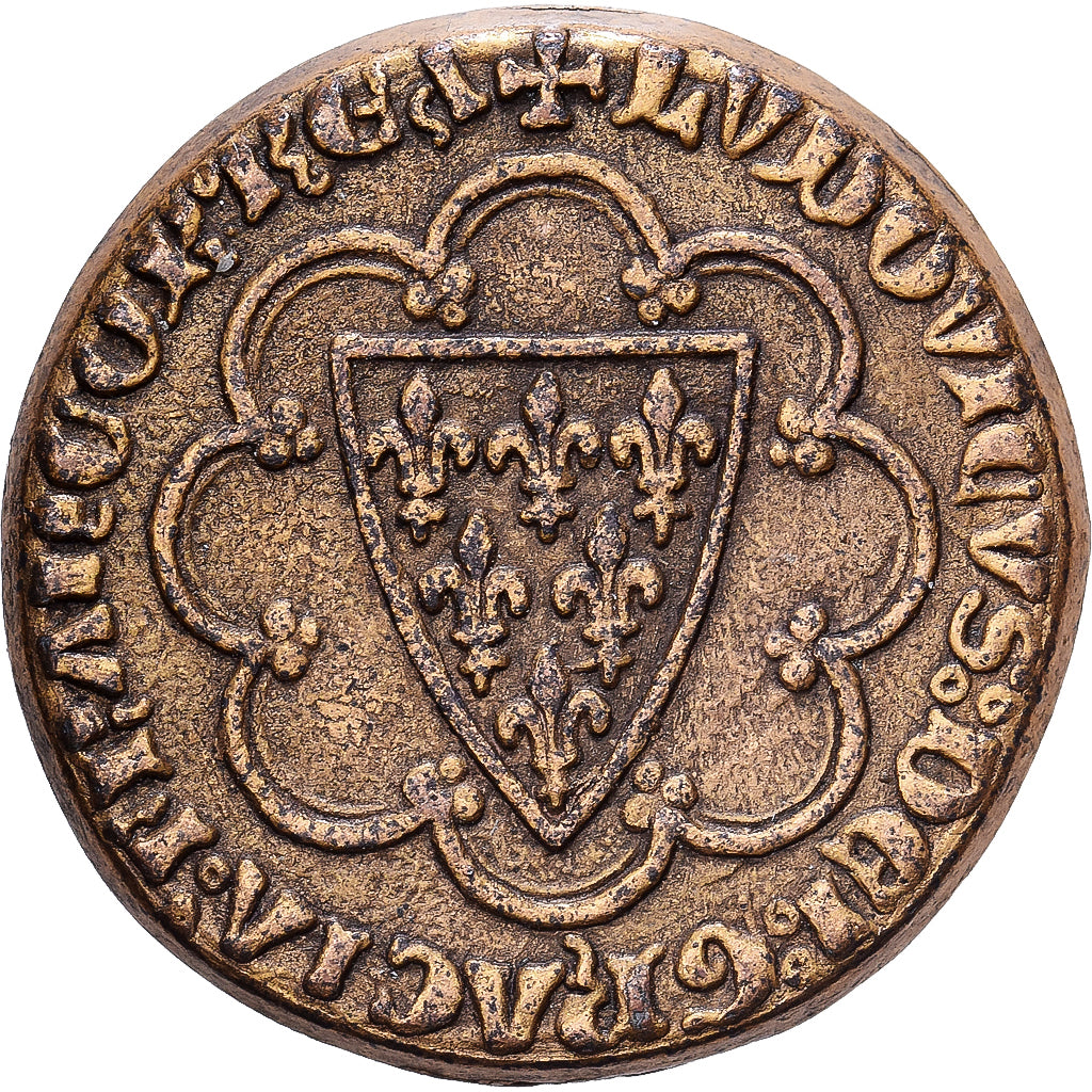 Francia, ficha, Collection BP, Ecu d'Or Saint-Louis, Rame, SPL-