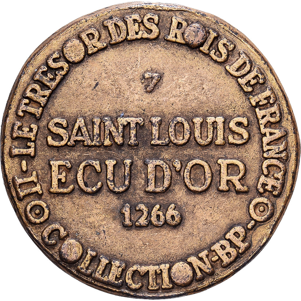 Francia, ficha, Collection BP, Ecu d'Or Saint-Louis, Rame, SPL-