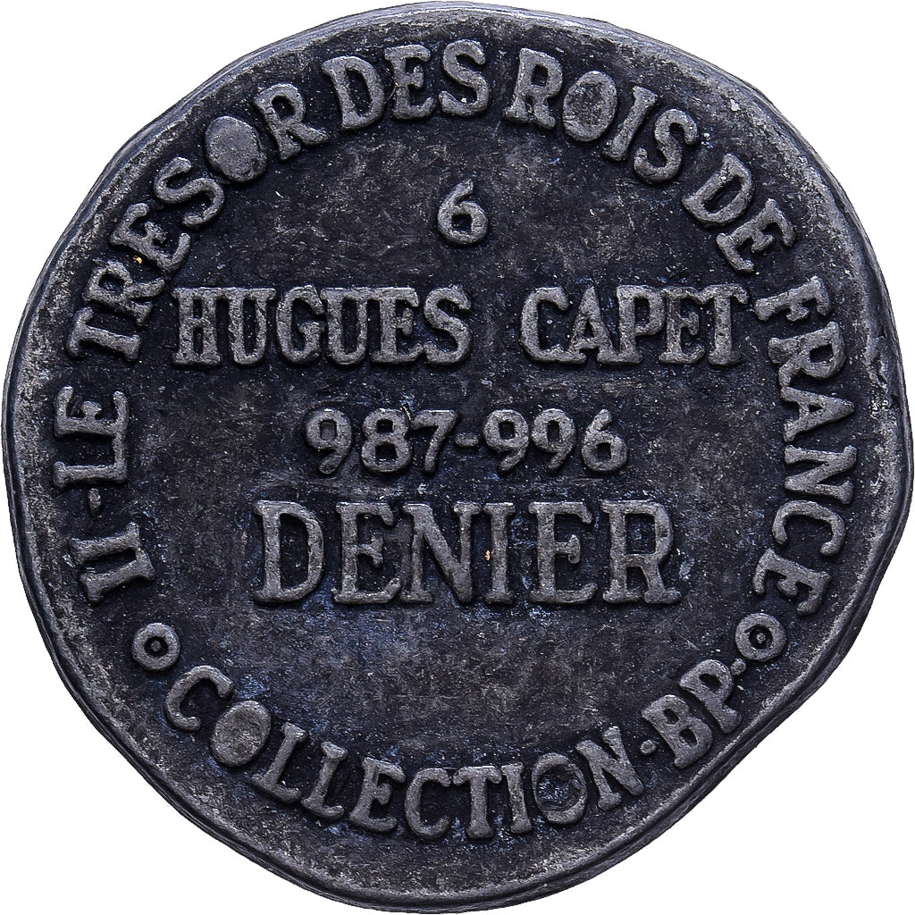 France, Jeton, Collection BP, Denier Hugues Capet, Métal, SUP