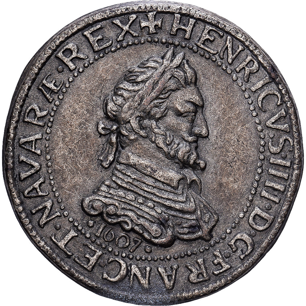Francia, ficha, Collection BP, Demi Franc Henri IV, Rame, SPL-