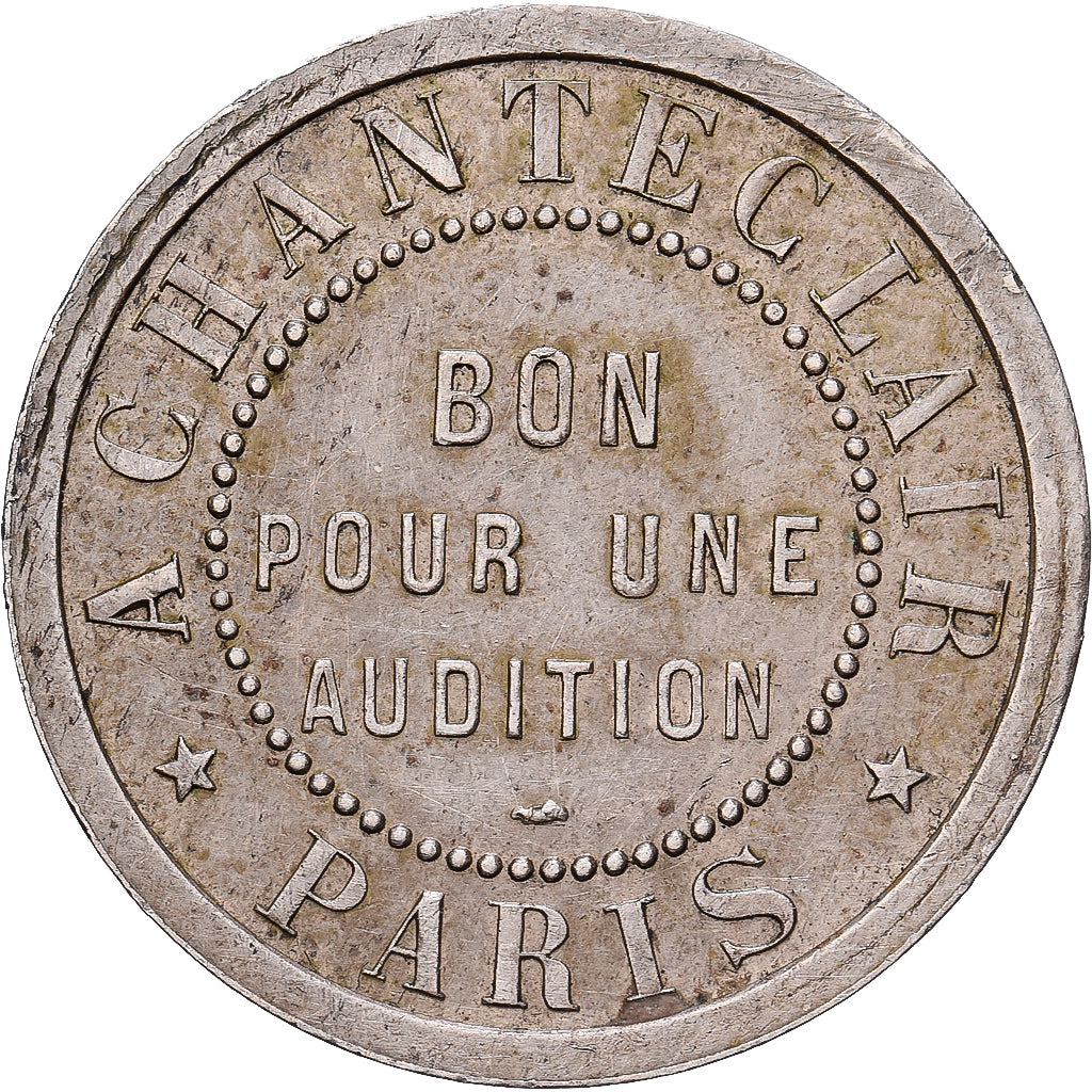 France, Token, A Chanteclair, Bon pour une audition, Maillechort, AU(50-53)