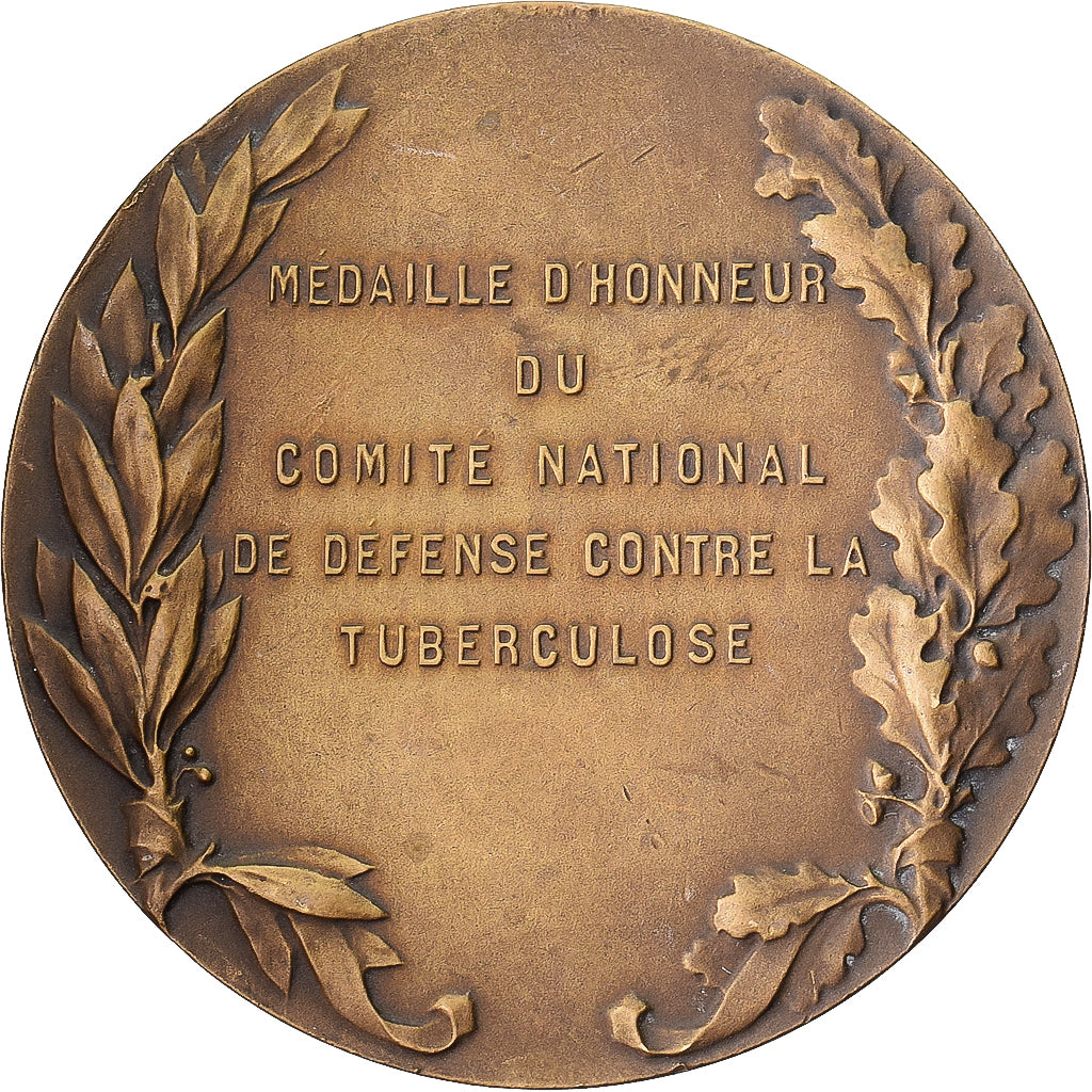 França, medalha, Le Baiser au Soleil, Défense contre la Tuberculose, Bronze