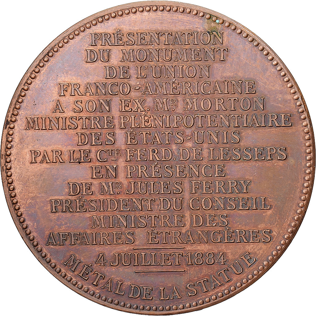 États-Unis, Médaille, La Statue de la Liberté et l'Amitié