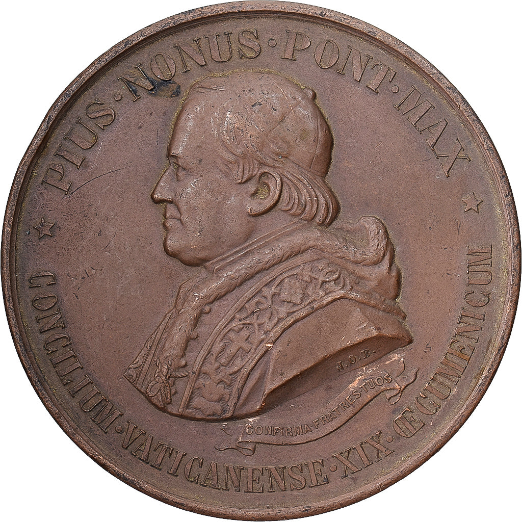 Vatican, Medal, Pie IX, Concile Oecuménique, 1869, Bronze, EF(40-45)