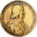 Francia, medalla, 1663, Oro vermeil, Jean Warin, Pierre Séguier, Chancelier de