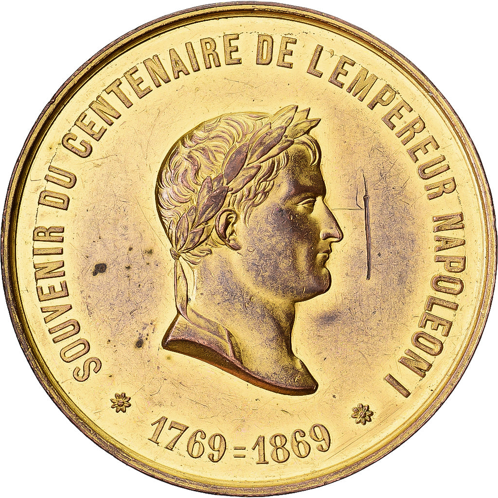 France, Médaille, Souvenir du Centenaire de Napoléon Ier, 1869, Bronze, TTB