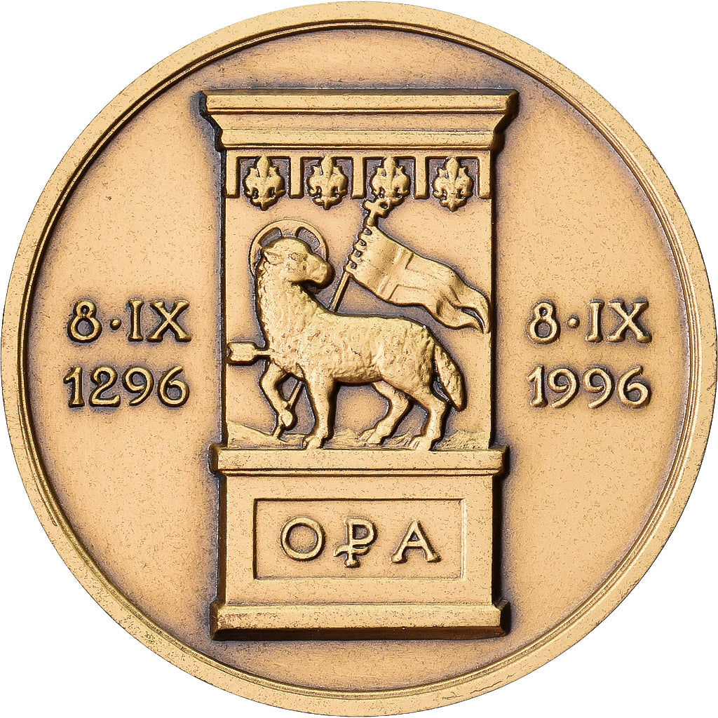 Italy, Medal, Opera Santa Maria del Fiore, VII Centenario, 1996, Bronze