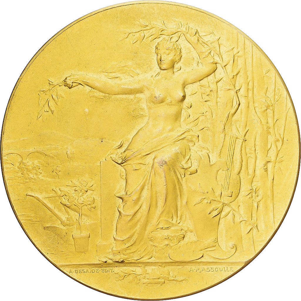 France, Medal, Exposition Internationale de Bordeaux, 1906, Gilt Bronze
