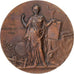 France, Medal, Instruction Public, Cours d'Adulte, Brest, 1913, Bronze