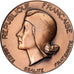 France, Medal, Offert par René André, Député de la Manche, Bronze, Coeffin