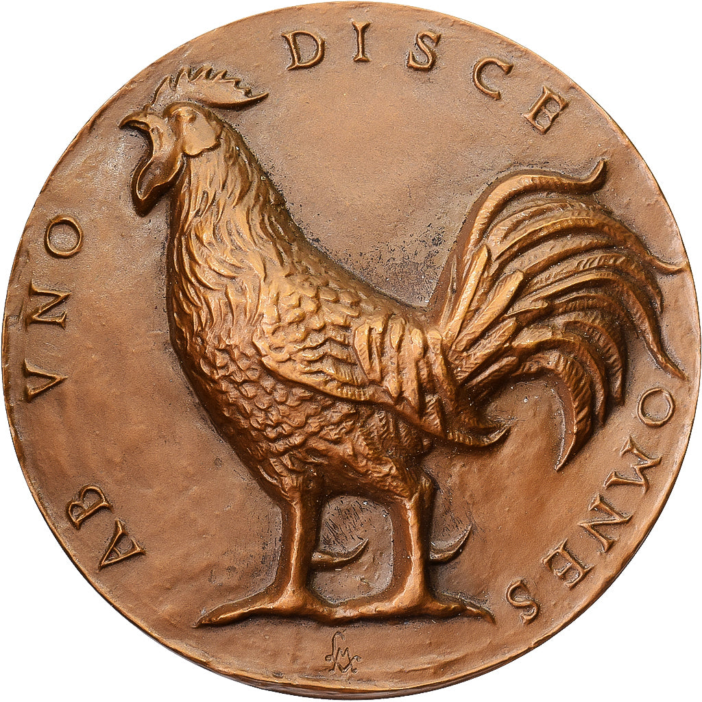 France, Medal, Ab Uno Disce Omnes, Le Coq, Bronze, MS(63)