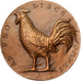 France, Medal, Ab Uno Disce Omnes, Le Coq, Bronze, MS(63)