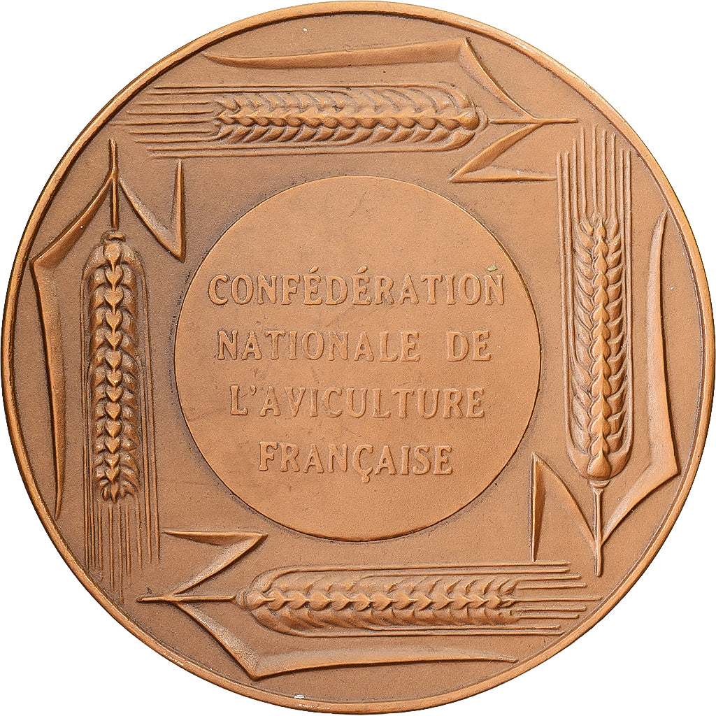 France, Medal, Ab Uno Disce Omnes, Le Coq, Bronze, MS(63)