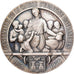 France, Medal, Centenaire de la Caisse d'Epargne d'Avranches, 1936, Silvered