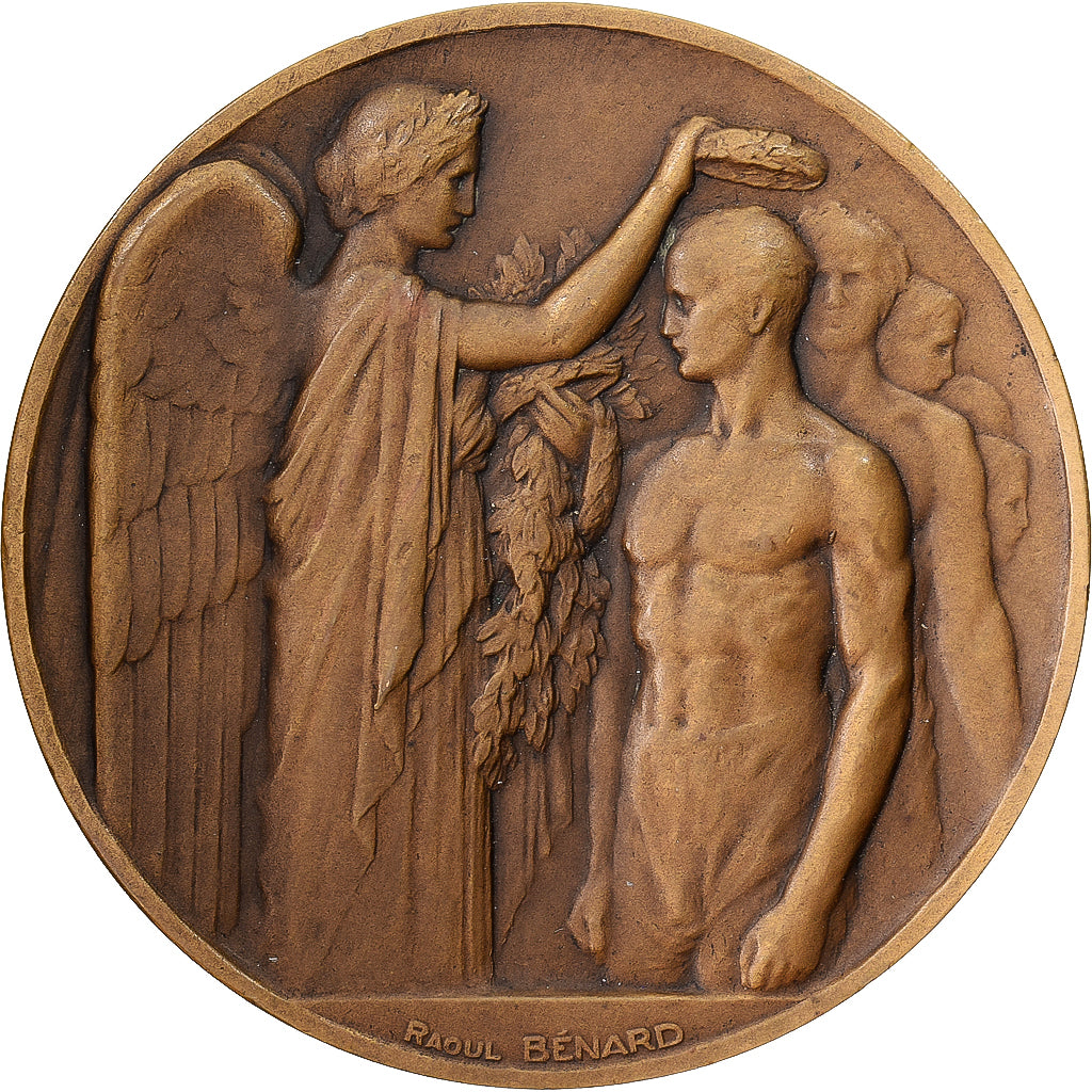 France, Médaille, VIIIème Olympiade, Paris, 1924, Bronze, SUP, Benard