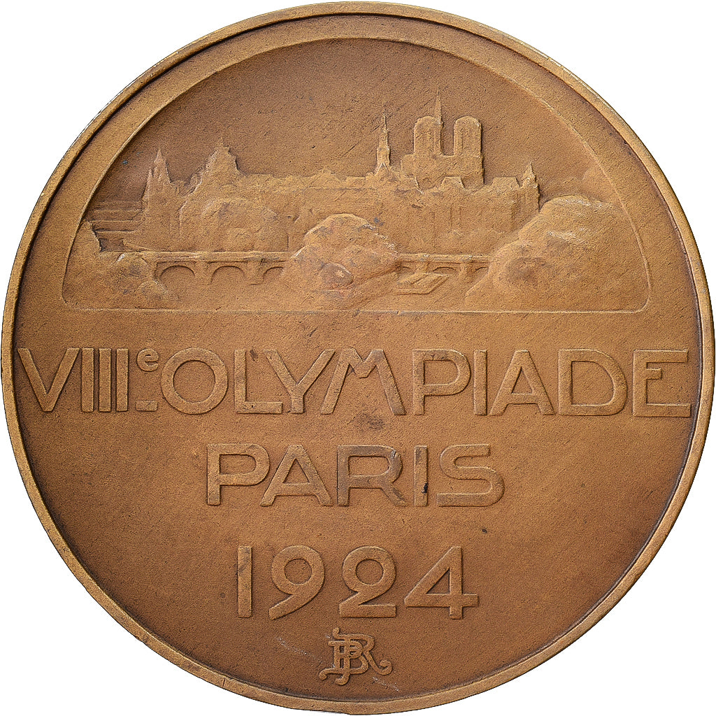 France, Médaille, VIIIème Olympiade, Paris, 1924, Bronze, SUP, Benard