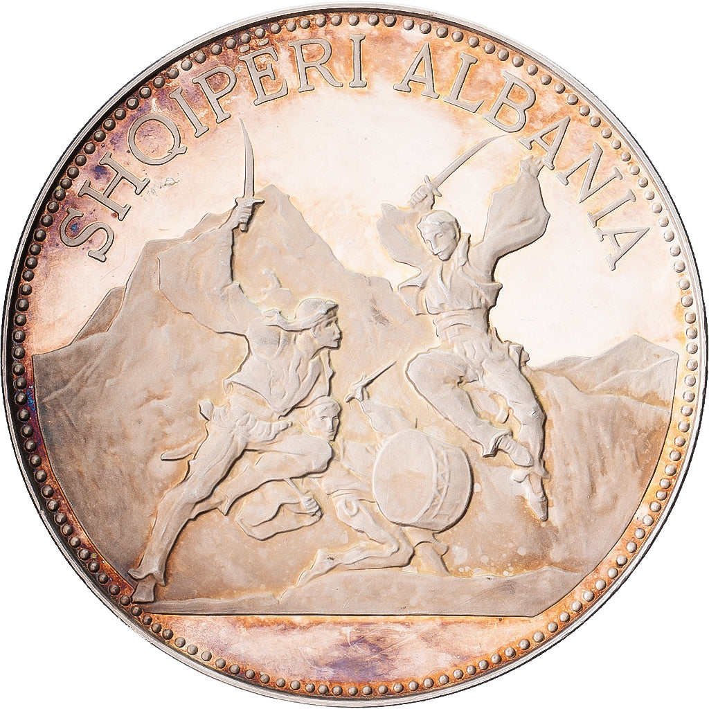 Albania, 25 Lekë, 1970, Budapest, Argento, SPL-, KM:52.1
