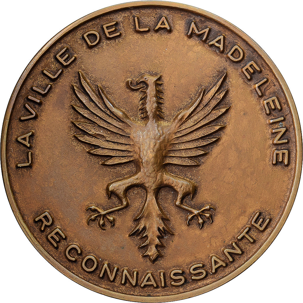Francia, medalla, Ville de la Madeleine, 1974, Bronce, EBC