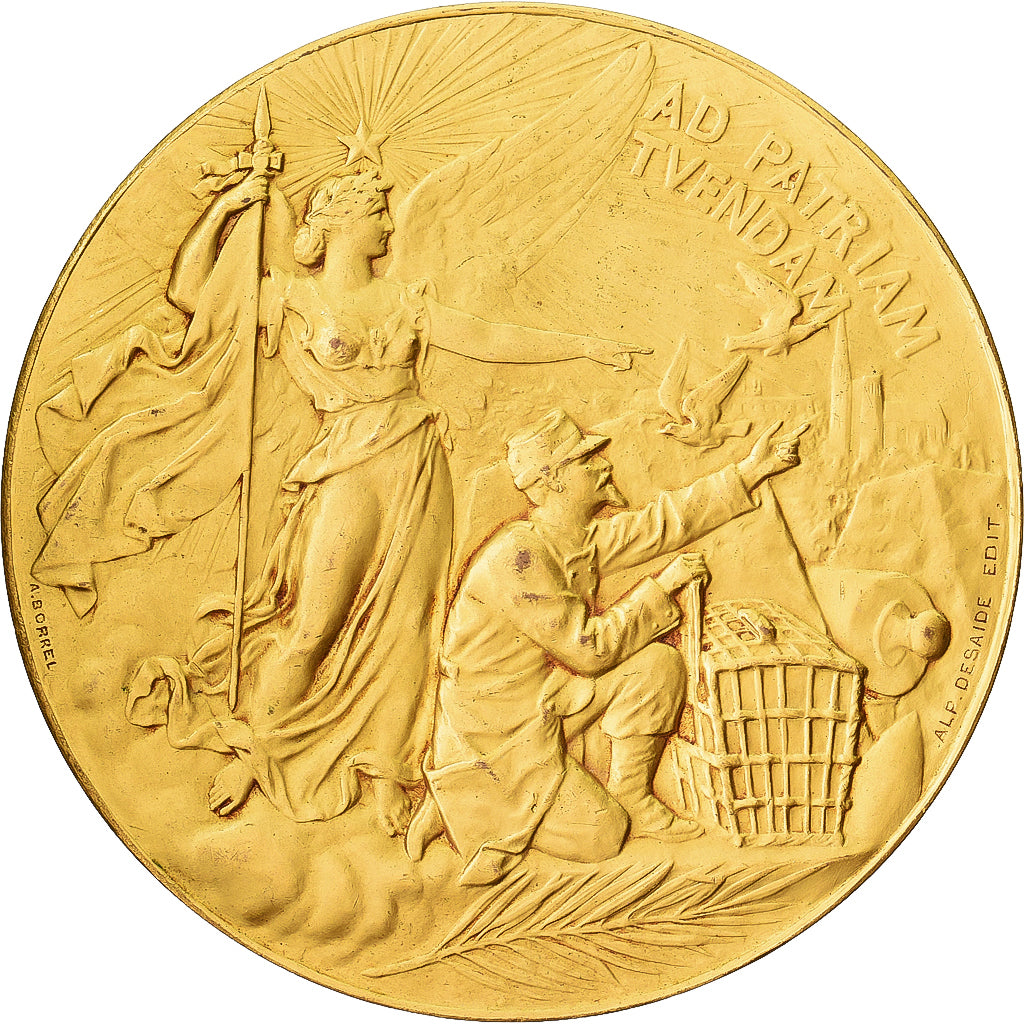 França, medalha, Ministère de la Guerre, Communications aériennes, 1896