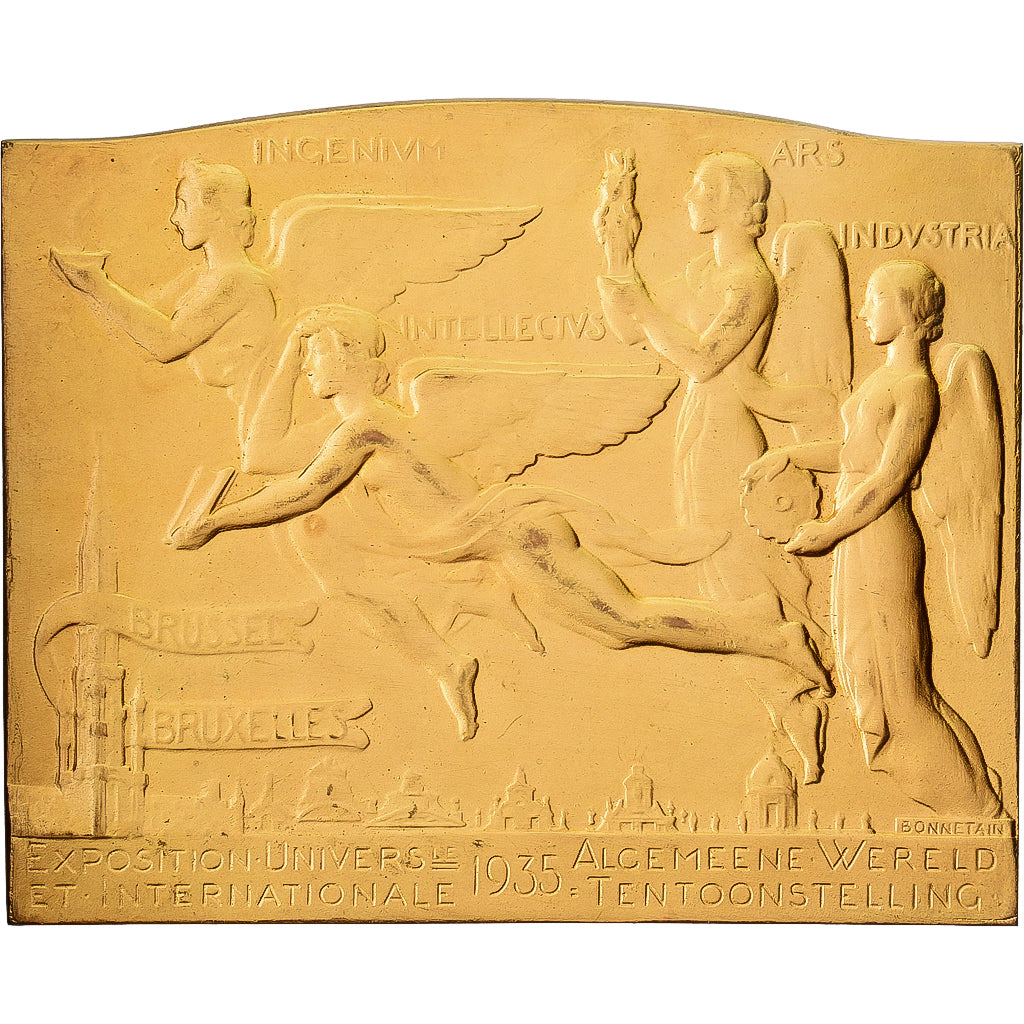 Belgia, medal, Exposition internationale de Bruxelles, 1935, Brązowy