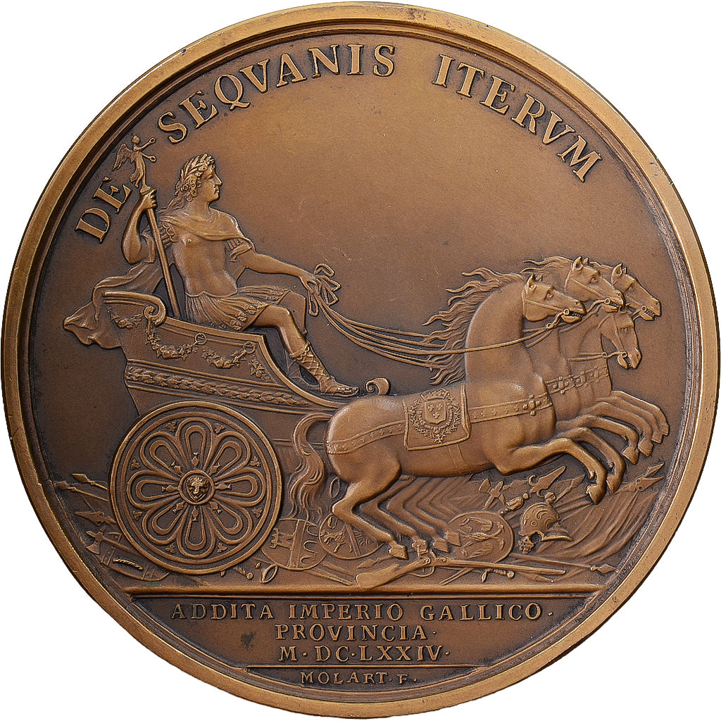 Frankreich, Medaille, Louis XIV, Seconde Conquête de la Franche-Comté, 1674