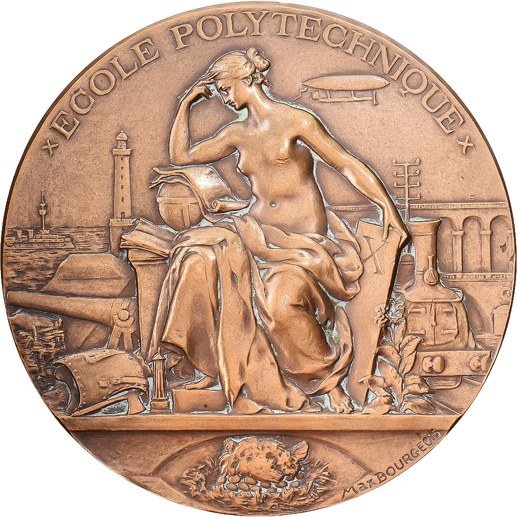 Frankreich, Medaille, Centenaire de l'Ecole Polytechnique, Paris, 1855, Bronze