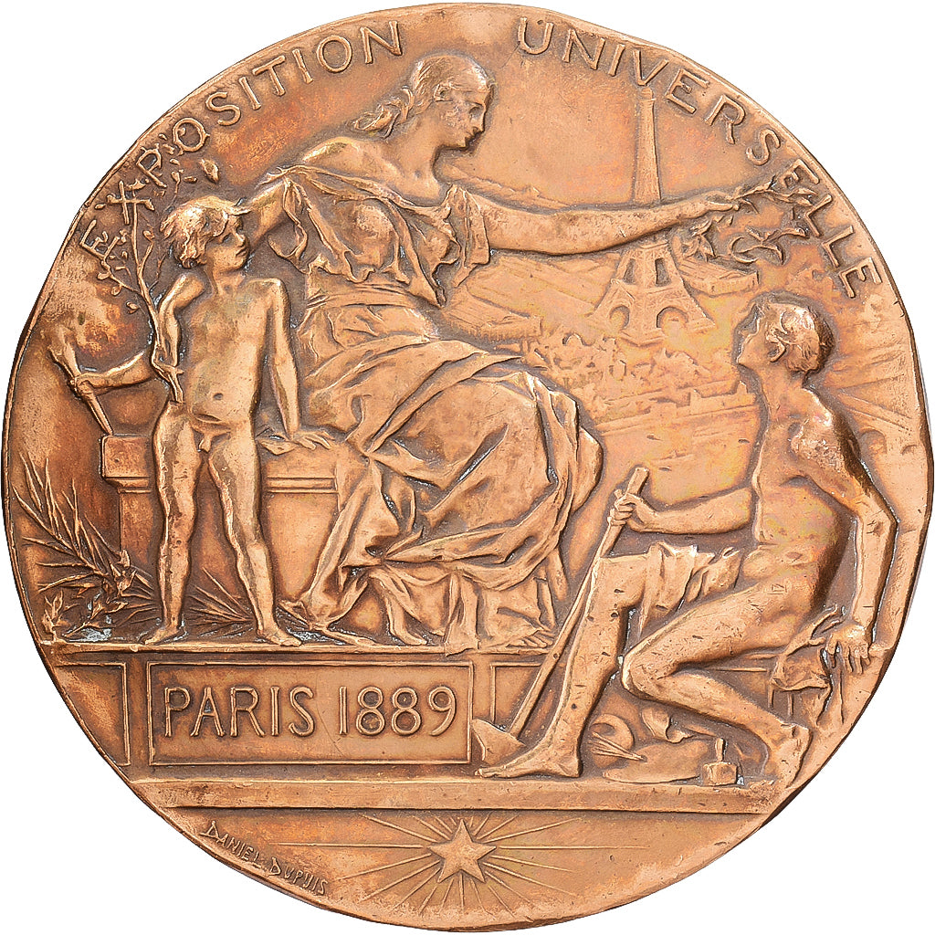 France, Medal, Exposition universelle de Paris, 1889, Bronze, Dupuis.D