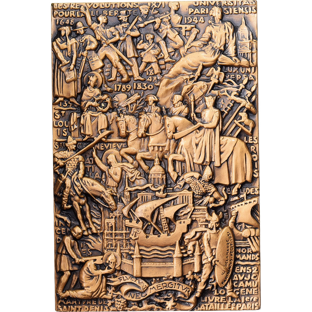France, Medal, Les Révolutions pour la Liberté, 1951, Bronze, Delamarre
