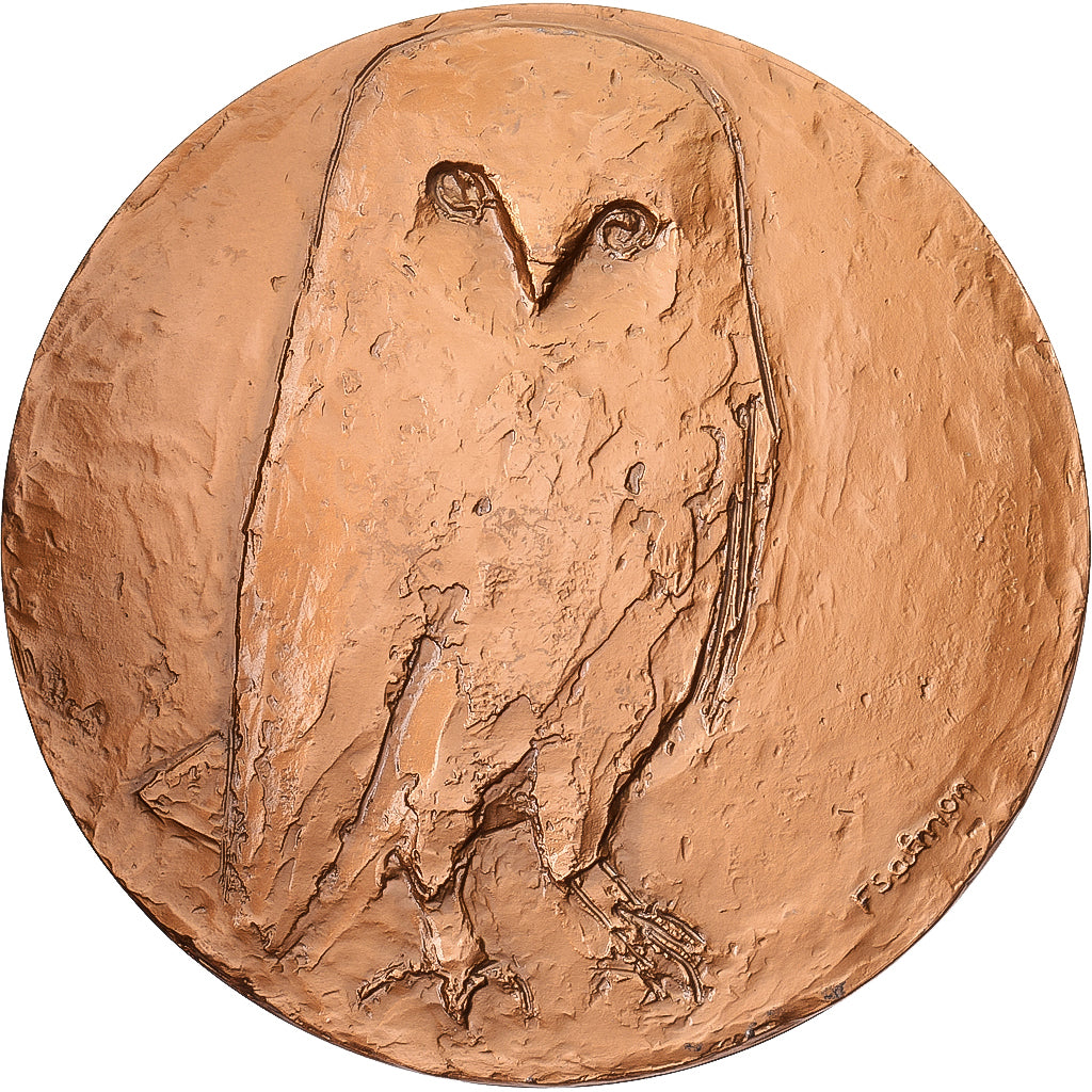 France, Medal, Chouettes, 1983, Bronze, Salmon, MS(63)