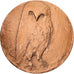 France, Medal, Chouettes, 1983, Bronze, Salmon, MS(63)