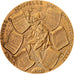 Frankreich, Medaille, Calendrier, Nouvelle Année, 1978, Bronze, Tschudin, UNZ
