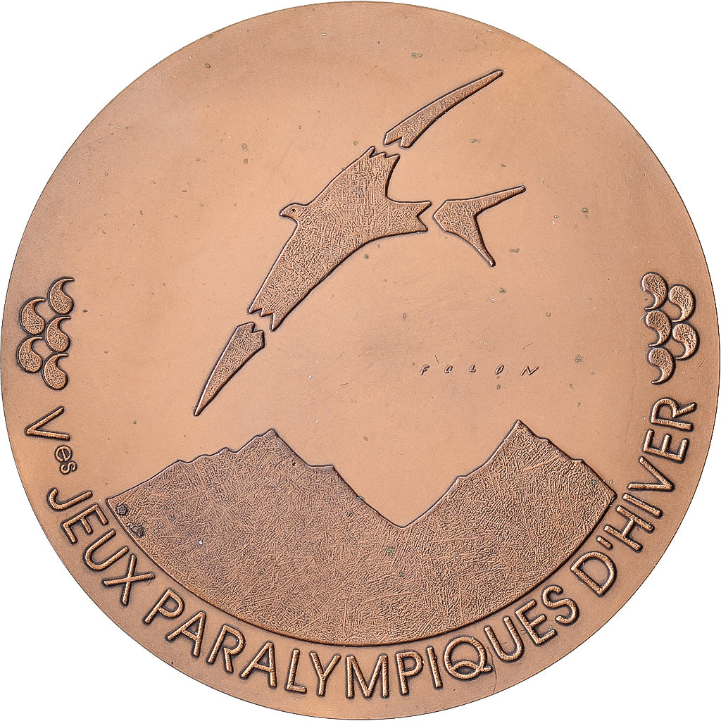 Frankreich, Medaille, Vème Jeux Paralympiques d'Hiver, Tignes-Albertville