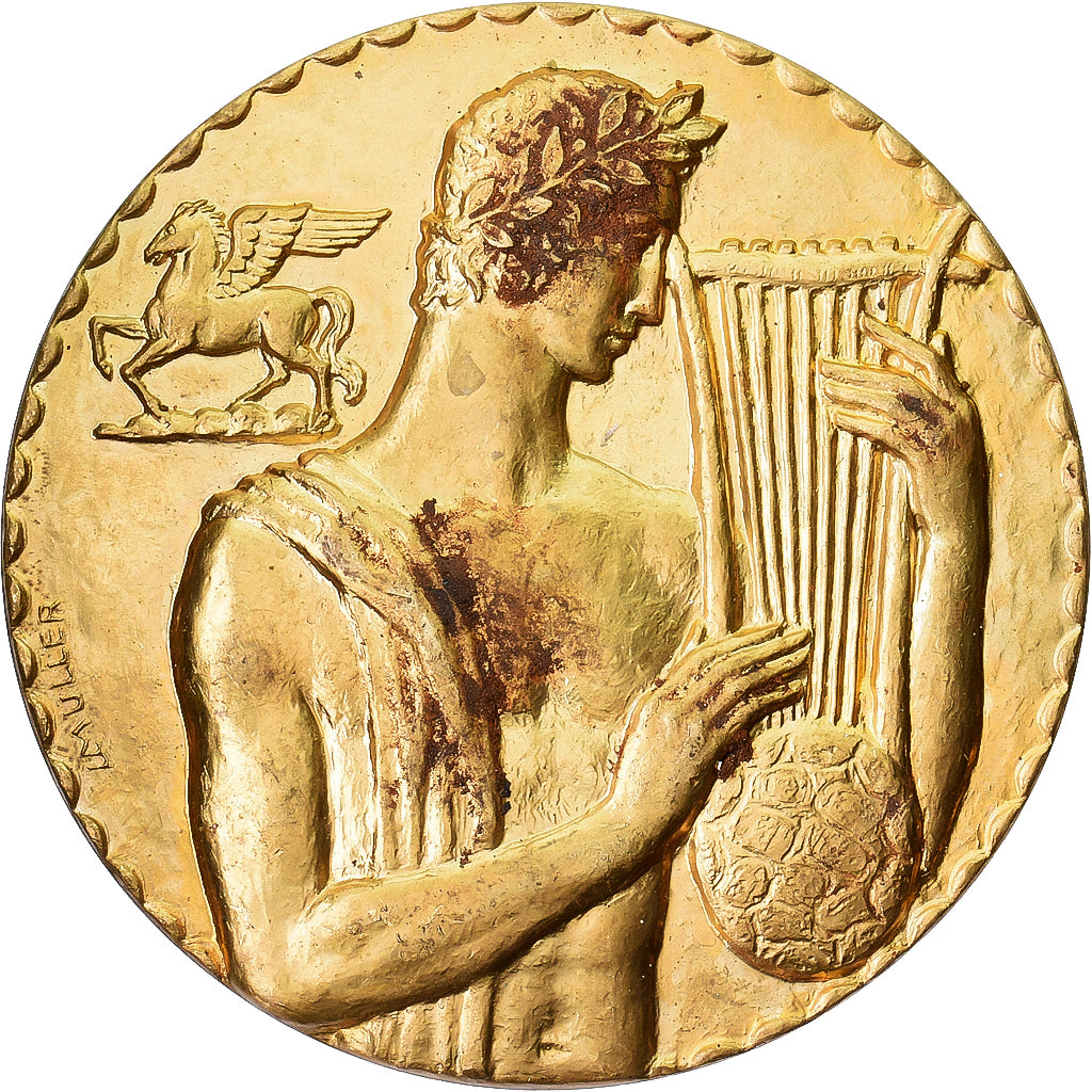 Belgia, medal, Orphée, Belgische Artistieke Promotie van SABAM, Pokryty