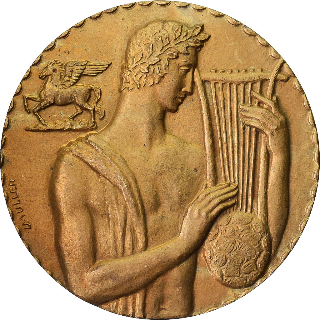 Belgium, Medal, Orphée, Promotion Artistique Belge de la SABAM, Bronze