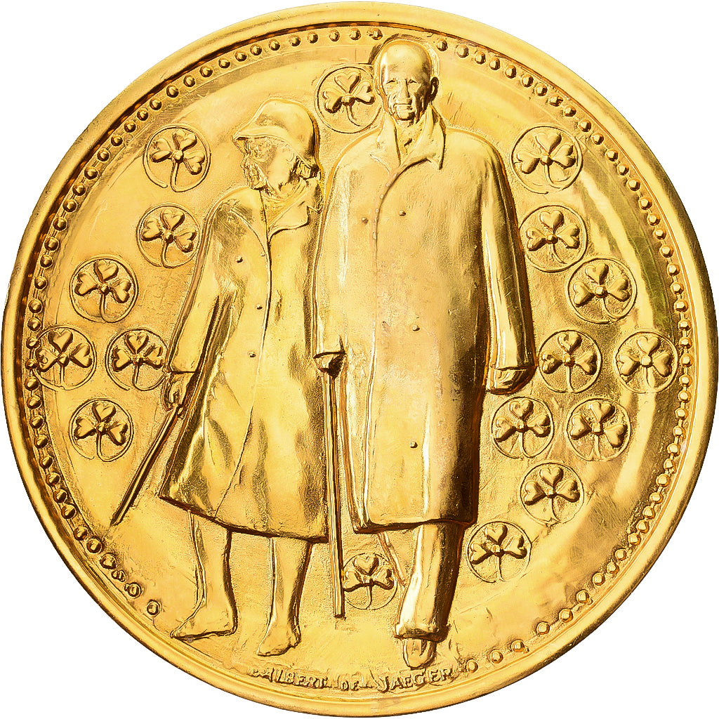 Frankreich, Medaille, De Gaulle, l'Appel du 18 juin, Gilt Bronze, Jaeger, VZ