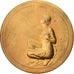 Belgique, Médaille, S.A.B.A.M, Société Belge des Auteurs, Gilt Bronze, TTB+