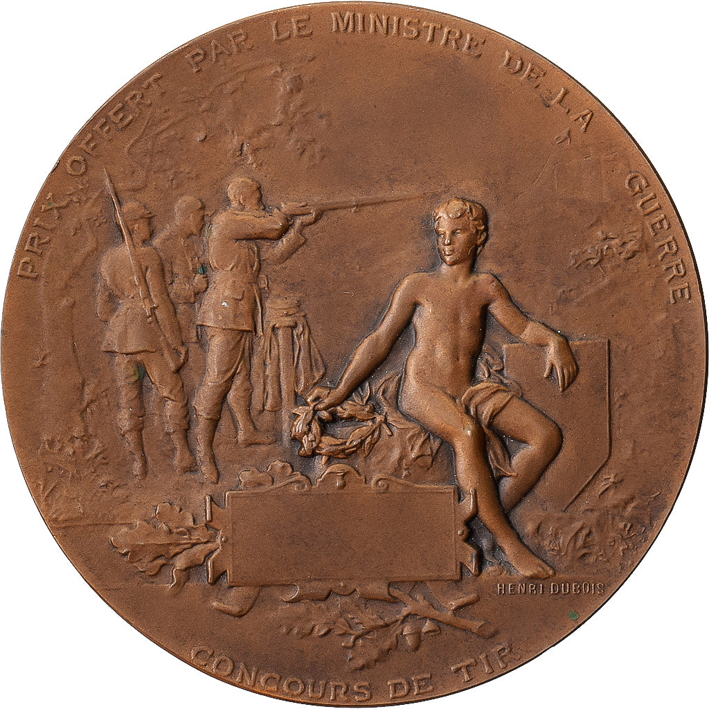 France, Medal, Ministère de la Guerre, Concours de Tir, Bronze, Dubois.H