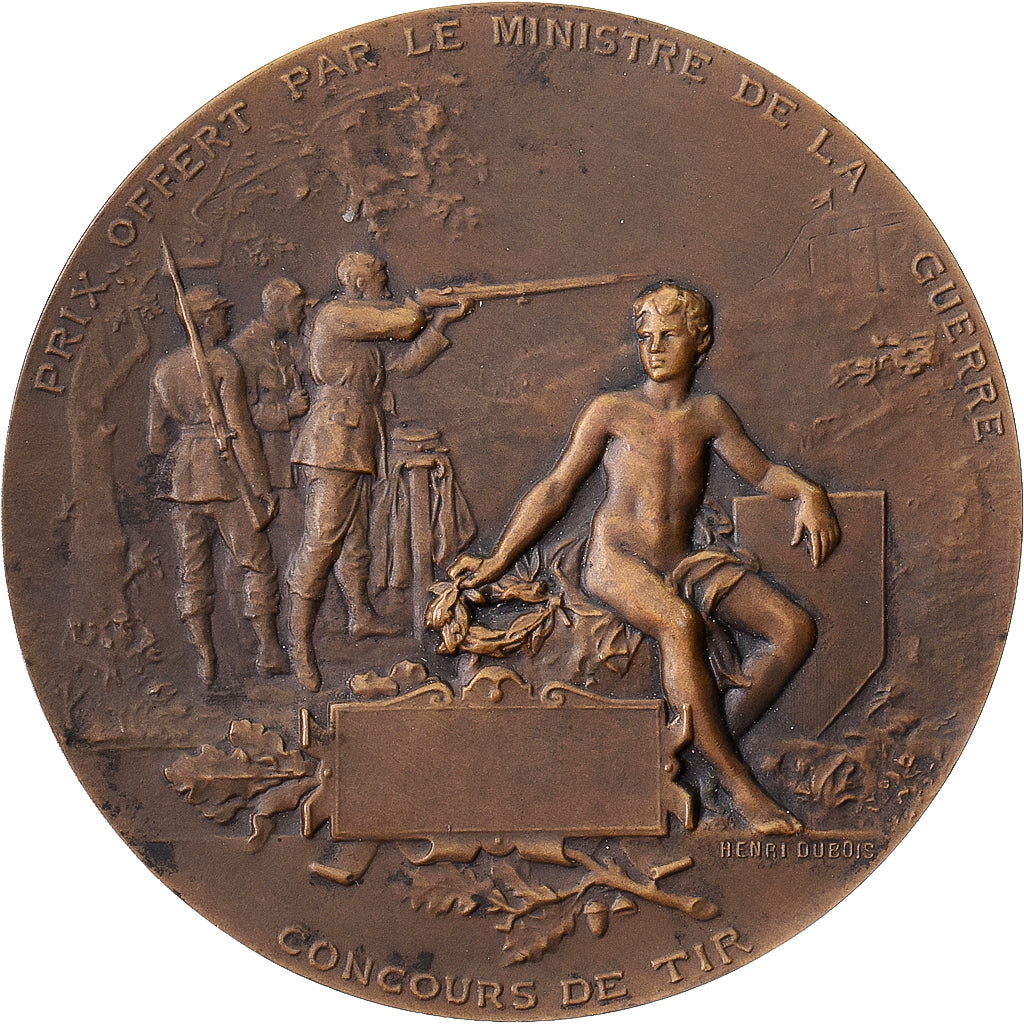 França, medalha, Ministère de la Guerre, Concours de Tir, Bronze, Dubois.H