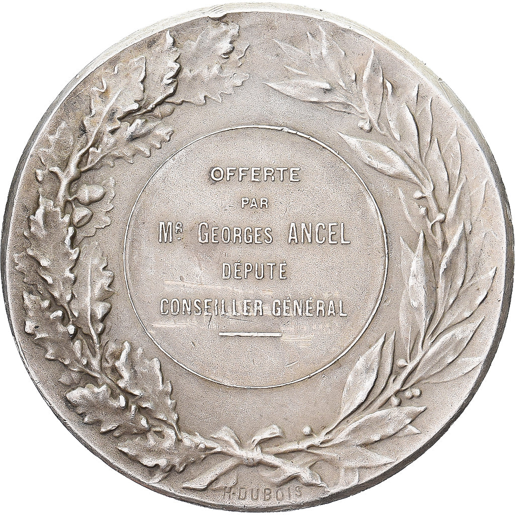 Frankreich, Medaille, Offert par M. Georges Ancel, Député, Silber, Dubois.H