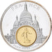 France, Médaille, European Currencies, Paris Sacré-Coeur, 2003, Cuivre plaqué