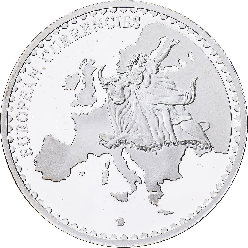 France, Médaille, European Currencies, Paris Sacré-Coeur, 2003, Cuivre plaqué