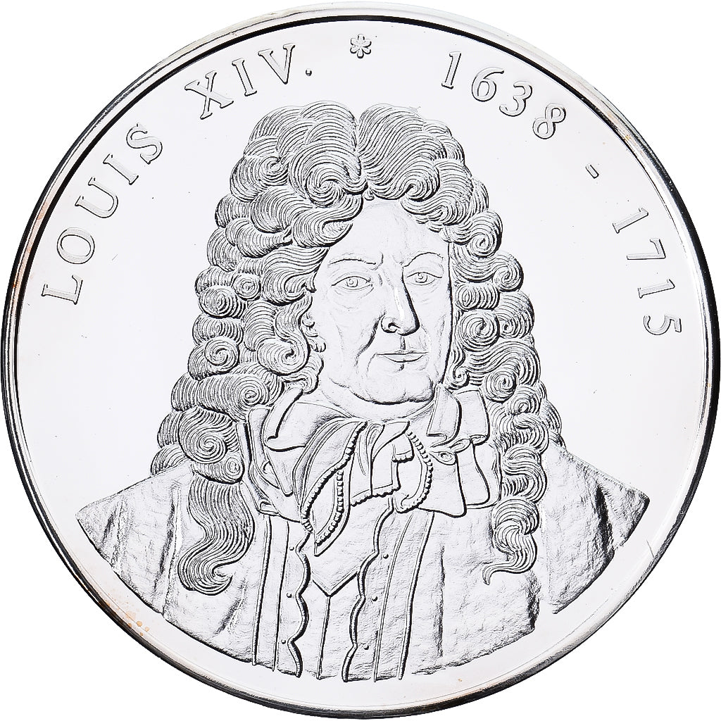 France, Medal, Louis XIV Le Grand, Silver Plated Copper, Proof, MS(65-70)