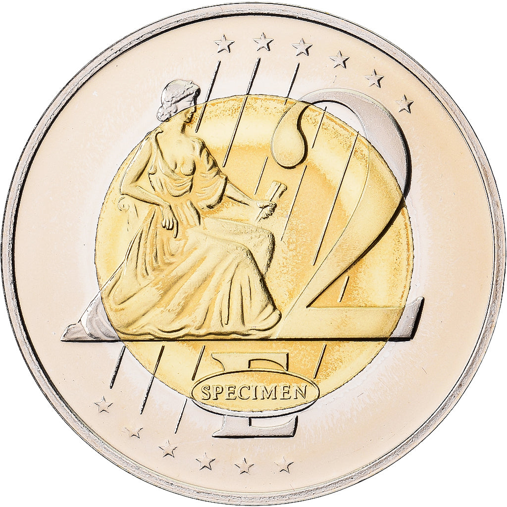Vatican, Medal, 2 E, Essai-Trial Jean Paul II, 2003, Bi-Metallic, MS(65-70)