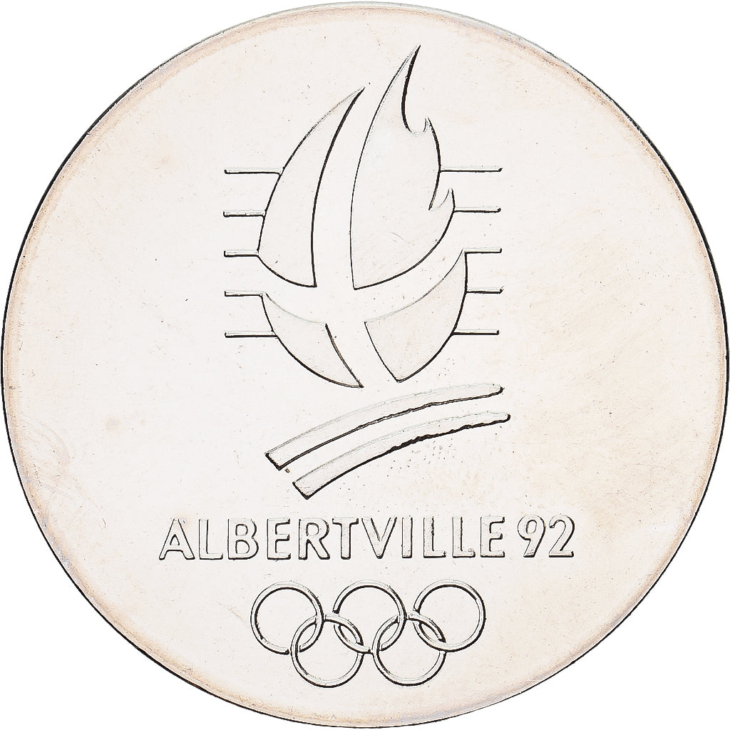France, Medal, Albertville, 1992, Copper-nickel Aluminium, MS(63)